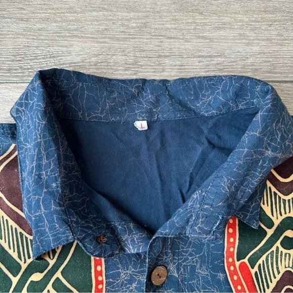 Vintage Novelty Pattern Short Sleeve  Button Down Shirt - Picture 4 of 12